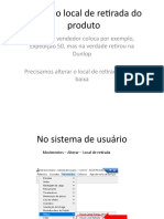 Alterar o Local de Retirada Do Produto