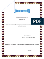 The Advent of Legitimate Political Interlocutor in Recognition of Government: Status and Its Implication