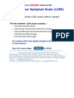 Lung Cancer Symptom Scale (LCSS) : Sample