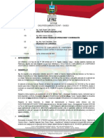 Informe GADLP/SEDCAM/DIR/UTOC/INF - 124/2022