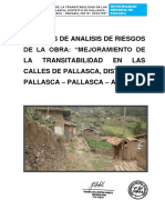 Estudios de Analisis de Riesgos de La Obra: "Mejoramiento de LA Transitabilidad EN LAS Calles de Pallasca, Distrito de Pallasca - Pallasca - Ancash