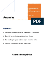 Anemias: Dr. Guillermo Solís Z. Msc. Internista/Toxicólogo