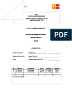 Nº 1773-CO-0000-404-PRO-012: EPC Planta Minera Inmaculada Proyecto Minera Suyamarca #300 Proyecto Gym #1773