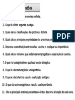 Questões Proteínas Do Leite