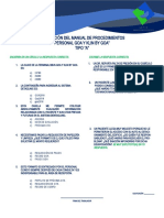 "Evaluación Del Manual de Procedimientos Personal Goa Y Klin by Goa" Tipo "A"