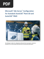 Microsoft SQL Server With Plant 3D