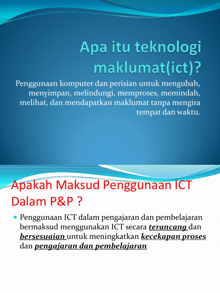 Apa Itu Teknologi Ict