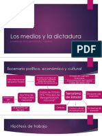 Los Medios y La Dictadura: A Partir Del Texto de Postolsky Y Marino