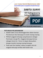 Sabtu Sunyi: GKI Gading Serpong Sabtu, 11 April 2020