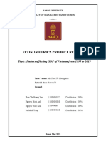 Factors Affecting Vietnam GDP 1995-2019