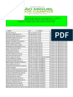 Prefeitura Municipal de São Miguel Dos Campos Al 11 /09/2022 Setor de Infra Estrutura E Coleta de Entulho Domingo Trabalhado Com Horas Extras 100%