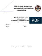 Actividad 2 Servicio Social Técnica Del Árbol Problemática: Corrupción en México