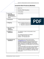 Appendix C: Assessment Brief Proforma (Modified)