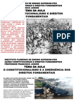 Tema Da Aula O Constitucionalismo E Direitos Fundamentais