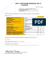 Divulgación Y Aceptación Individual de La Vacante: FS39 V2 11.feb.2021