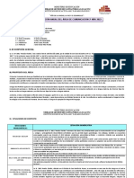 Programación Anual Del Área de Comunicación 3º Año 2023: I. Datos Informativos