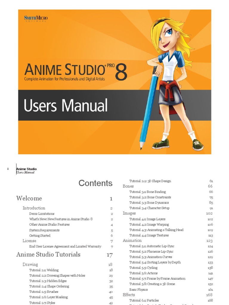 Anime Studio 8 Manual