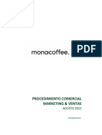 Procedimiento Comercial Marketing & Ventas: Agosto 2022