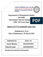 Department of Management Studies IIT Delhi Internatinal Telecom Management MSL-728 Term Paper