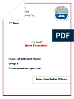 Exp. No : University of Zakho College of Engineering Mechanical Engineering Dep. Drilling Lab 3 Stage