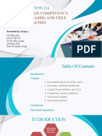 Course Planning (1) :: Content-Based, Competency-Based, Task-Based, and Text - Based Approaches