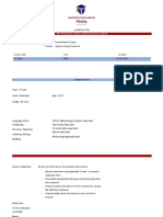 Lesson Plan: Professional Tesol Certification Course