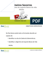 Primeiros Socorros: Procedimentos de Suporte Básico de Vida Adulto