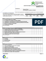 Questionário Avaliação Satisfação: 1. Objetivos e Conteúdos Programáticos