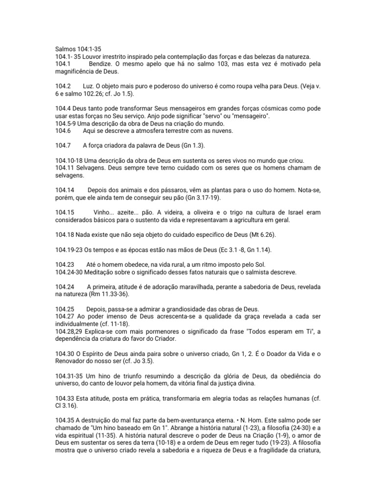 Salmos 104 - 1-35 | PDF | Fonética | Alfabeto latino