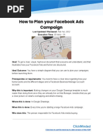 SOP075 - How To Plan Your Facebook Ads Campaign