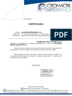 Certificado: Av. Carretera Central #111, Santa Anita - Lima
