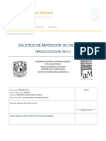 Solicitud de Reposición de Credencial: Periodo Escolar 2023-2