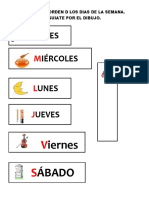 Dibuja El Orden D Los Dias de La Semana