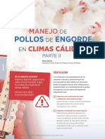 Pollos Engorde: Manejo Climas Cálidos