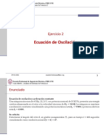 EE354 - Ejercicio 2 - Ecuación de Oscilación