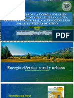 Aplicaciones de La Energía Solar en Electrificación Rural y Urbana, Agua Sanitaria e Industrial, Calefacción, Frio Solar y Sistemas de Riego2