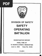 FDNY Report On Fatal Fire, July 20, 1994