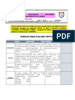 Rubrica para Evaluar Triptico: Estructura