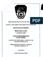 FDNY Report On Fatal Fire, August 27, 2006