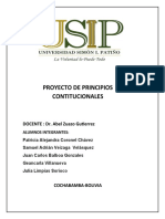 Proyecto de Principios Contitucionales: DOCENTE: Dr. Abel Zuazo Gutierrez