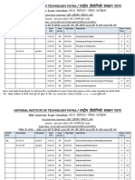 NIT Patna Mid Semester Exam Schedule Jan-June 2023