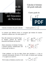 Término de Cuarto Grado - Binomio de Newton