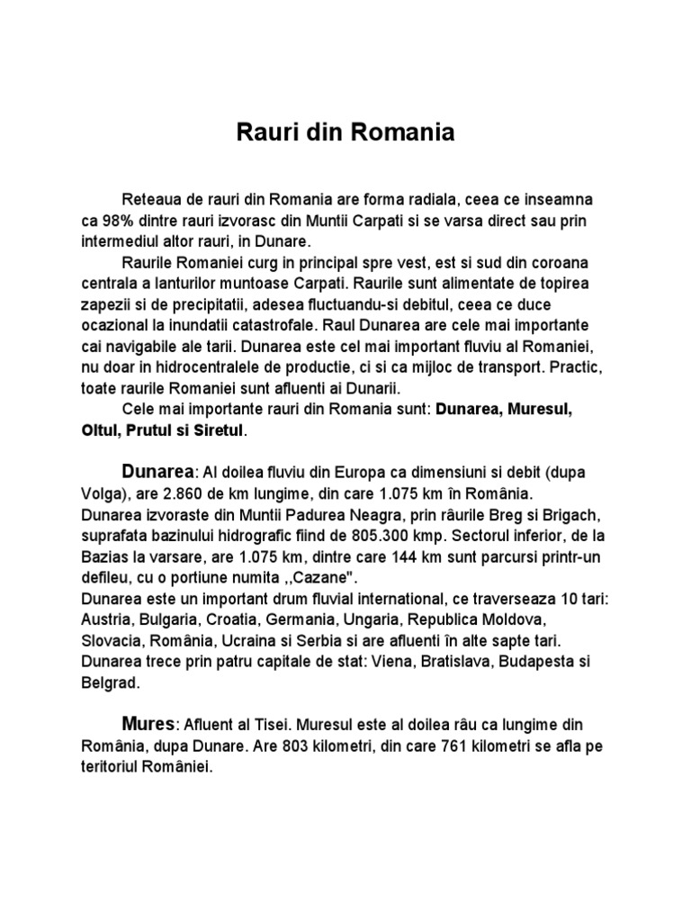 Rauri Din Romania | PDF