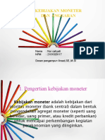 KEBIJAKAN MONETER DAN ANGGARAN