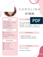 CV Curriculum Mujer Simple Blanco