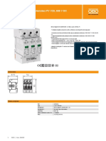 Ficha Técnica: Descarregador de Sobretensões FV V20, 600 V DC Ref. 5094605