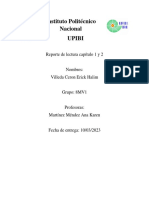 Instituto Politécnico Nacional Upibi: Reporte de Lectura Capítulo 1 y 2