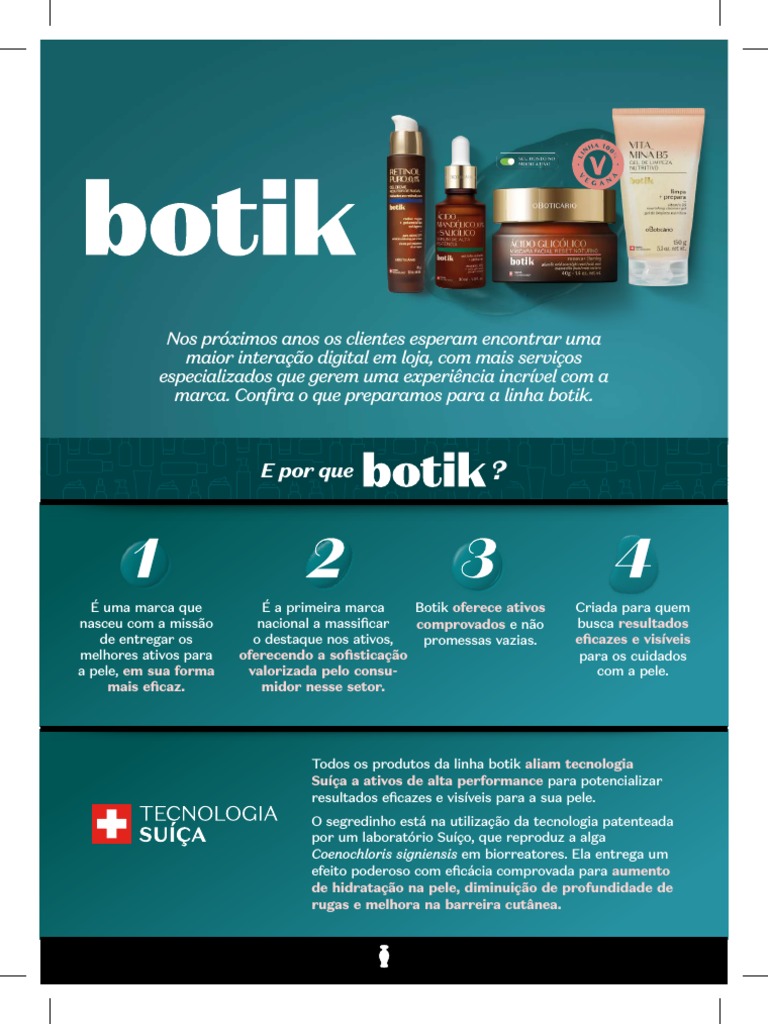 Rotina de Cuidados com a Linha Botik | PDF | Pele | Vitamina