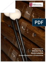Didáctica Percusión: Graos Elemental e Profesional