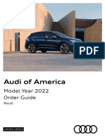 Audi Order Guide 2022 USA (Retail) - 10.01.2021